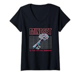 Womens Empower your mindset daily. mindset is the key HiFi V-Neck T-Shirt