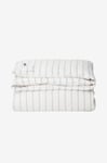 Lexington - Påslakan Striped Lyocell/Cotton Duvet Cover - Vit