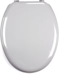 Abattant WC MDF Argent-Gris 30 x 20 x 15 cm