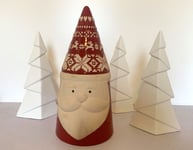 Ceramic Santa Claus Father Christmas Cookie Treat Jar Biscuit Barrel. Decoration