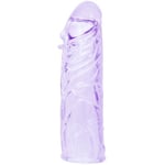 EXTENSION DE PÉNIS GAINE PHALLIQUE ALLONGEMENT EXTENSEUR RÉALISTE 14 CM LILAS