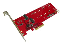 Carte contrôleur autonome PCIe x4 pour 2x SSD M.2 type SATA