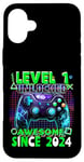 Coque pour iPhone 16 Plus 1e anniversaire Gamer 1 ans Jeu vidéo Anniversaire Gamer Garçons