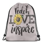 WH-CLA Drawstring Bags Teacher I'Ll Be There For You Unique Casual Drawstring Backpacks Drawstring Bags Lightweight Storage Cinch Bags Women Men Beach Bag Outdoor Print For Sport Shoppin