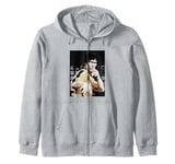 Bruce Lee Iconic Yellow Jumpsuit Vintage Poster Zip Hoodie