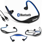 Wireless Bluetooth Headset Stereo Headphones Earphones Sport Hand-free Card Slot