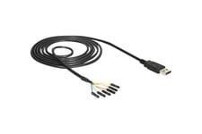 Delock Converter USB 2.0 > Serial-TTL 6 pin pin header connector individually 1.8 m (5 V) - seriell adapter - USB