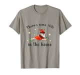 There's Some Hos In The House Funny Christmas Santa Claus T-Shirt