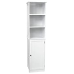 Bath Vida Priano Bathroom Cabinet Storage Cupboard Floor Standing Tallboy Unit, White