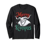 Merry Krampus Christmas Ugly Monster Men Women Kids Funny Long Sleeve T-Shirt