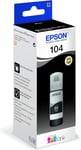 Epson EcoTank 104 Black Genuine Ink Bottle,Single