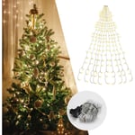 Guirlande lumineuse led Sapin de Noël 280 LEDs 2.8m Extérieur Guirlande de Noël avec anneau Blanc chaud - blanc chaud - Einfeben