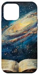 iPhone 12 mini Book Galaxy Star Stars Pattern Print Case