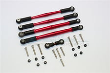 GPM RACING Arrma 1:8 KRATON 6S / OUTCAST 6S/ TALION 6S BLX / KRATON 6S V5 / NOTORIOUS 6S V5 Upgrade Parts Aluminium Turnbuckles Tie Rods - 5Pcs Set Red