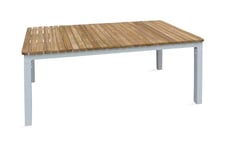 Brasilia Soffbord 110x60 - Teak/Vit Loungebord & soffbord utomhus Vit,Natur Venture Home