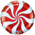 Candy Swirl punainen ilmapallo