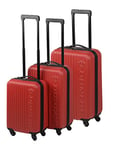 Dunlop Travel Set de Bagages, 65 cm, 120 L, Rouge