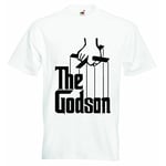 The Godson – garçons filles T-shirt personnalisé tees Unisexe garçons filles pour vêtements avec Funny Imprimé Citations – Blanc – 4–5 ans