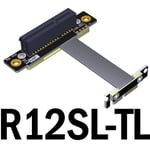 5cm R12SL-TL Adaptateur d'extension PCIe x1 x4 pour audio, LAN sans fil, cartes usb, câbles d'extension pci-e 1x à 4x, x4 femelle Nipseyteko