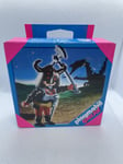 2004 Playmobil 4633 Black Dragon Slayer Knight Warrior Retired Discontinued New