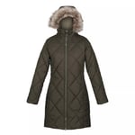 Regatta Womens/Ladies Fritha II Insulated Parka (Dark Khaki) - Size 10 UK