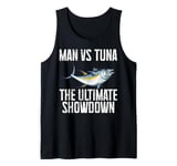 Man vs Tuna The Ultimate Showdown Tuna Fishing Tank Top