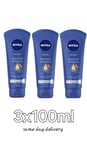 3x NIVEA Hand Cream Intensive Nourishing Moisturiser (100ml) 24H Fast Absorption