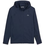 Sweat-shirt Lacoste  SWEATSHIRT ZIPPÉ À CAPUCHE BLEU MARINE  SPORT