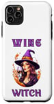 Coque pour iPhone 11 Pro Max Sorcière du vin d'Halloween buvant sa potion