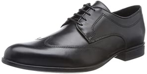 Geox Homme U Iacopo Tissu Oxford, Noir, 45 EU