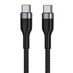 Type C Charger,USB C to USB C Cable 1M, 5A PD Fast Charging Lead with E-Mark Chip for Macbook Pro,iPad Pro 2021/mini6,MacBook Air,ChromeBook Pixel,Samsung Galaxy Note20/S21 Ultra/S20+/Note10(2PC)