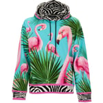 DOLCE & GABBANA x DJ KHALED Flamingo Zebra Hoodie Sweatshirt Blue Pink 11362