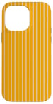 Coque pour iPhone 14 Pro Max Jaune moutarde rayé féminin Esthétique Preppy Stripes