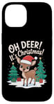 iPhone 14 Oh Deer It's Christmas Pun Funny Xmas Day Quote Phrase Cute Case