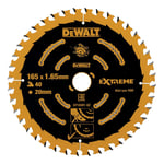 Sirkelsagblad Dewalt Dt10301-Qz Extreme 165X20Mm 40T