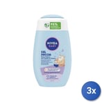 3x Nivea Baby 200 Ml. Shower Gel Sweet Sleep 80546