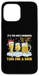 Coque pour iPhone 13 Pro Max Lover Christmas It's The Most Wonderful Time for a Beer