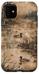 Coque pour iPhone 11 Motif camouflage de chasse Canard Nature