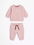 Tommy Hilfiger Baby Sweatshirt & Joggers Set, Soft Rose