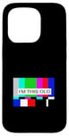 Coque pour iPhone 15 Pro No Signal - Télévision Off Air Funny Old Age