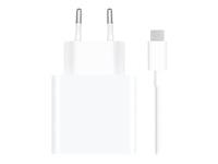 Xiaomi Mdy-12-Ej - Strömadapter - 67 Watt - 3 A (Usb) - På Kabel: Usb-C - Vit