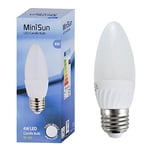 6 Pack Candle LED Bulb 4W White 6500K