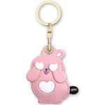 AXFEE Airtag Porte Clé, Mignon PU Étuis pour Apple AirTag, Portable Key Finder pour Clés Enfants Animaux de Compagnie, [ Porte- Clés Contrôle d'Accès] (Airtag Non Inclus) (Lapin)