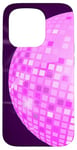 Coque pour iPhone 15 Pro Disco Ball 70s 80s Retro Pink Disco Ball