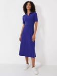 Crew Clothing Poppy Knit Dress, Bright Blue