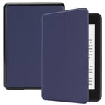 Amazon Kindle Paperwhite 4 (2018) - Flip fodral i läder Mörkblått