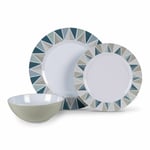 Kampa Apex Design 12 piece Melamine Dinner Picnicware Set