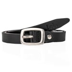 Lois - Ceinture Femme - Ceinture Femme Cuir Véritable - Ceinture Femme Grande Taille - Ceinture Cuir Femme Largeur 30 mm - Ceinture Large Femme - Ceinture Cuir Reglable Femme, Noir-Argent