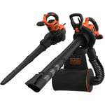 Aspirateur souffleur broyeur 3000W 3EN1 avec sac de ramassage dorsal BLACK+DECKER BEBLV300-QS