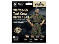 AV Vallejo MC Set - Alpine SS Waffen Tank Crew (x8) & Fig # VAL70249